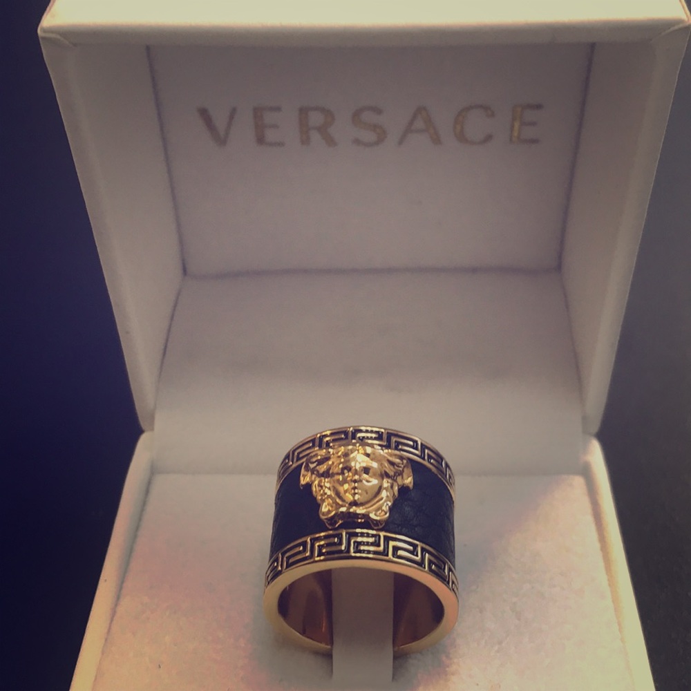 Beautifully handmade Versace Medusa Head Ring